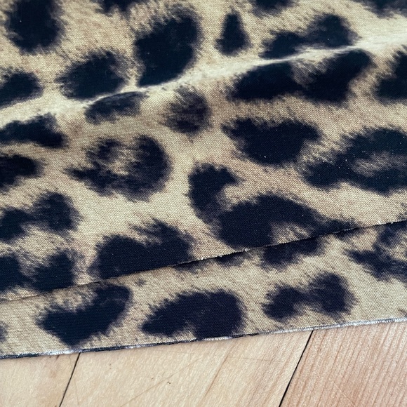 Norma Kamali Leopard Print T-Shirt Dress - Sz S (36) - Picture 7 of 14